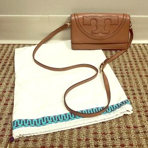 Tory Burch “All-T” Leather Crossbody Bag - Small